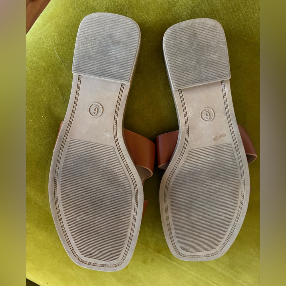 A New Day Women's Brown Slide Sandals - Picture 2 of 2